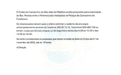 Aviso Concurso – Restaurante – Bar – Minimercado